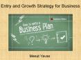 Mesut Yavas | Entry and Growth Strategy for Business PowerPoint PPT Presentation