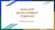IPAD APP Development Company | Omninos Solutions