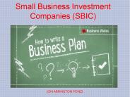 Jon Arrington Ponzi | Small Business Investment Companies (SBIC)