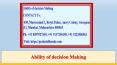 Ability of decision Making PowerPoint PPT Presentation
