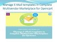 Manage E-Mail Templates in Complete Multivendor Marketplace for Opencart PowerPoint PPT Presentation