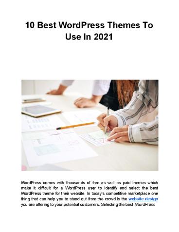 10 Best WordPress Themes To Use In 2021