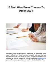 10 Best WordPress Themes To Use In 2021