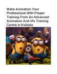 An Advanced Animation And Vfx Training Centre In Kolkata PowerPoint PPT Presentation