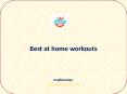 Best at home workouts PowerPoint PPT Presentation