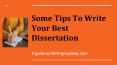 Write The Best Dissertation PowerPoint PPT Presentation