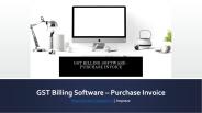 GST Billing Software - Purchase Invoice - Imprezz