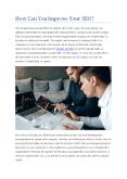 How Can You Improve Your SEO? PowerPoint PPT Presentation