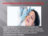 4 Important Benefits Of Eyebrow Tattoing