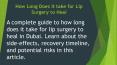 How Long Does it take for Lip Surgery to Heal PowerPoint PPT Presentation