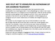 Instagram Telefoonnummer nederland