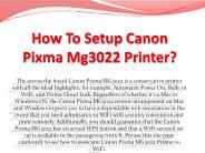 How To Setup Canon Mg3022 Printer Setup ?