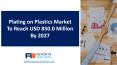Plating on Plastics Market Sales, Production, Consumption and Forecast 2027