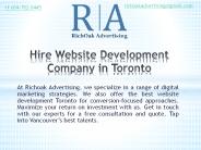Hire Website Development in Toronto