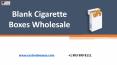 Kraft Blank Cigarette Boxes Wholesale with Printed logo & Design in USA