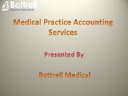 Medical Practice Accounting Services - Bottrell Medical