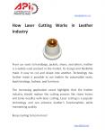 How Laser Cutting Works in Leather Industry PowerPoint PPT Presentation