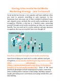 Having A Successful Social Media Marketing Strategy - Jain Technosoft PowerPoint PPT Presentation
