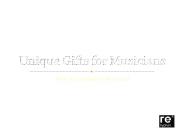 Unique gifts for musicians - only at rehyphen