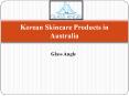 Korean Skincare Products in Australia - Glass Angle PowerPoint PPT Presentation