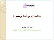 luxury baby stroller