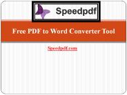 PDF to Word Converter | Speedpdf