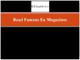 Read Famous Eu Magazines | The European Magazine PowerPoint PPT Presentation