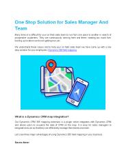One Stop Solution for Sales Manager And Team