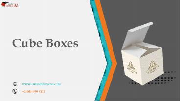 Cube cardboard boxes and Point of Sale Material in USA