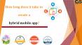 How long does it take to create a hybrid mobile app? PowerPoint PPT Presentation