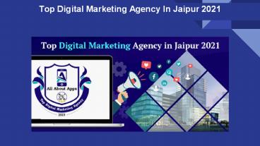 Top Digital Marketing Agency In Jaipur 2021