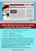 5 Best Design Practices You Need to Have On Your Homepage PowerPoint PPT Presentation