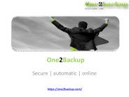 Online Data Backup Software - One2backup