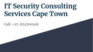 IT Security Consulting Services Cape Town