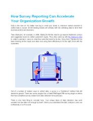 How Survey Reporting Can Accelerate Your Organization Growth