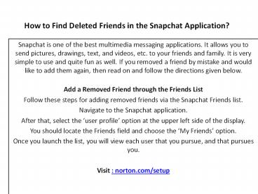 How to Find Deleted Friends in the Snapchat Application?