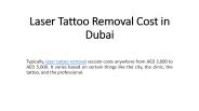 Laser Tattoo Removal Cost in Dubai