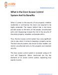 What Is the Door Access Control System And Its Benefits? PowerPoint PPT Presentation