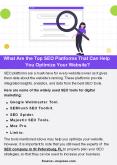 What Are the Top SEO Platforms That Can Help You Optimize Your Website? PowerPoint PPT Presentation