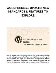 WORDPRESS 5.6 UPDATE: NEW STANDARDS & FEATURES TO EXPLORE