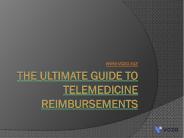 The Ultimate Guide To Telemedicine Reimbursements