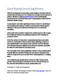 Guest Posting Service-Significance PowerPoint PPT Presentation