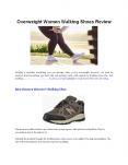 Overweight Women Walking Shoes Review PowerPoint PPT Presentation