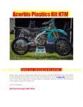 Acerbis Plastics Kit KTM PowerPoint PPT Presentation