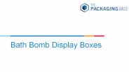 Bath Bomb Display Boxes