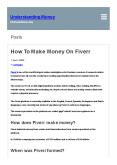 how to make money on Fiverr PowerPoint PPT Presentation