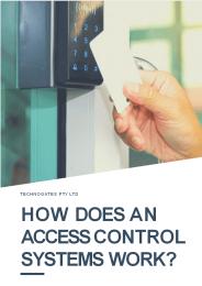 How Does an Access Control Systems Work?