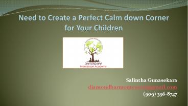 How to Create a Perfect Calm down Corner for Your Children