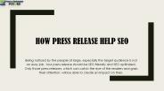 How Press Release Help SEO