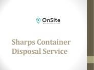 Sharps Container Disposal Service